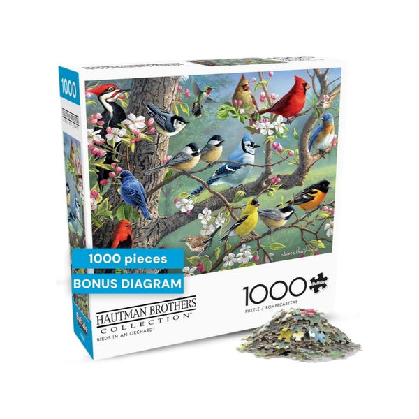 1,000-Piece Birds in an Orchard Jigsaw Puzzle