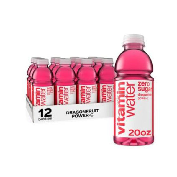 12 Bottles of vitaminwater zero sugar power-c