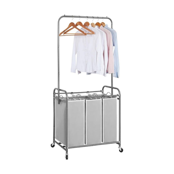 136L Laundry Sorter with Hanging Bar