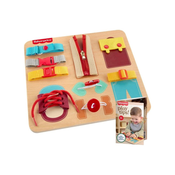 Fisher Price Dressing Board Wood Montessori Toy