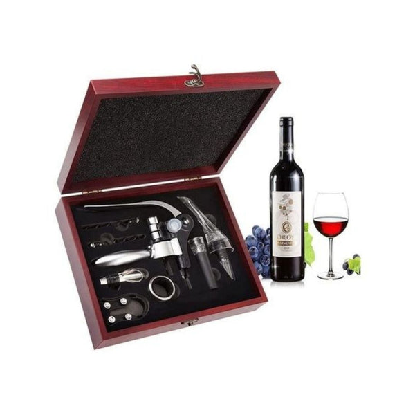 Wine Opener Kit with Aerator & Wooden Case