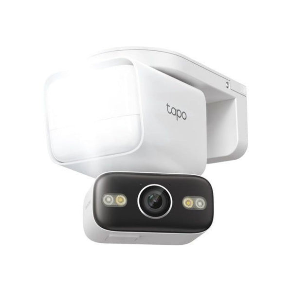 Tapo 2K Outdoor Pan/Tilt Wired Floodlight Security Camera