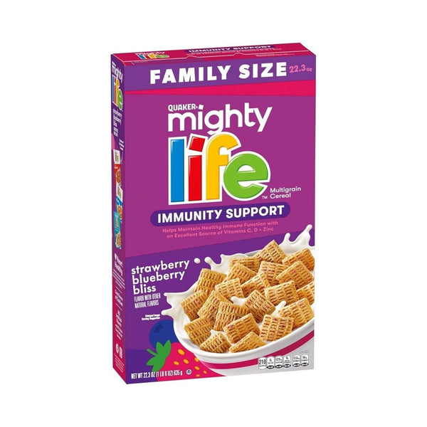 Quaker Mighty Life Multigrain Cereal, Strawberry Blueberry Bliss