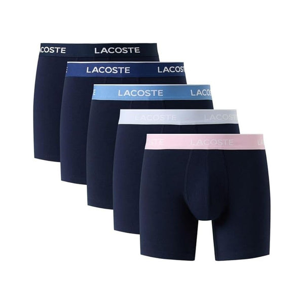 5-Pack Lacoste Men's Cotton Stretch Essentials Boxer Briefs