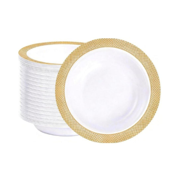 100-Count Heavy Duty Disposable Plastic Bowls