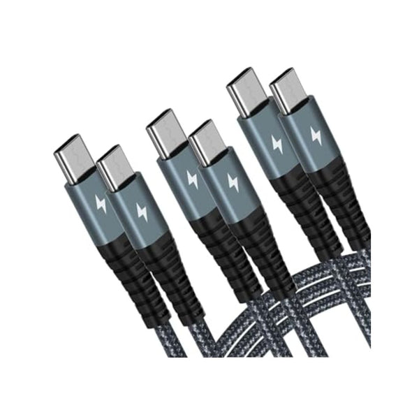 3 Pack 60W USB C Cable