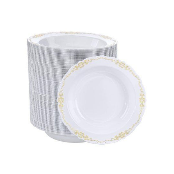 100 Pack Plastic Bowls