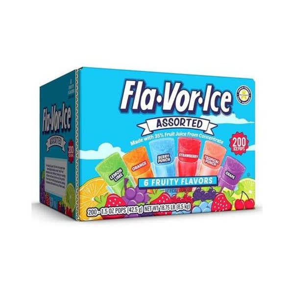 200 Flavor Ice Assorted Freezer Pops