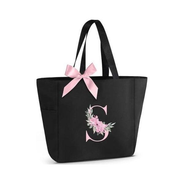 A-Z Initial Monogrammed Waterproof Tote Bag