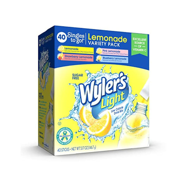 40 Pack Wyler's Light Lemonade Powder Packets