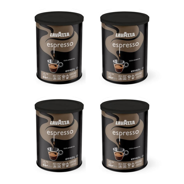 Pack of 4 Lavazza Espresso Ground Coffee, Medium Roast