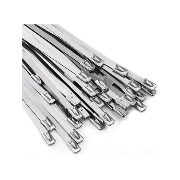 100 Stainless Steel Self-Locking Zip Ties