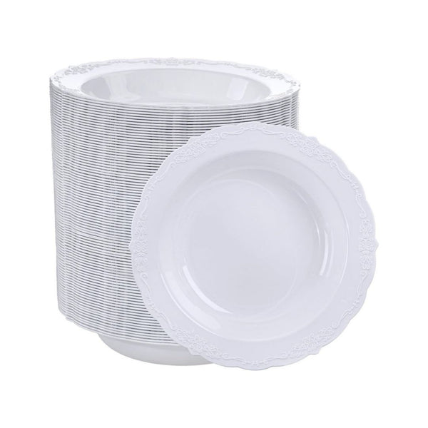 100 Pack Plastic Bowls