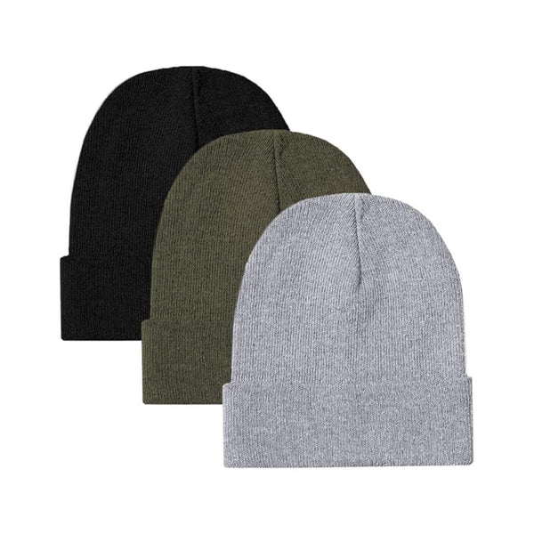 3 Pack Beanie Winter Hats