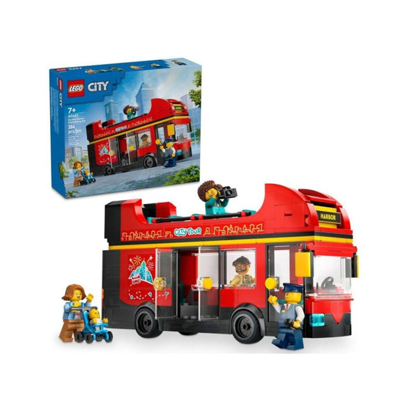 384-Pcs LEGO City Red Double-Decker Sightseeing Bus
