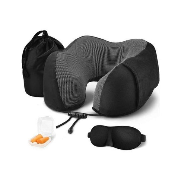 3 Piece Travel Memory Foam Neck Pillow