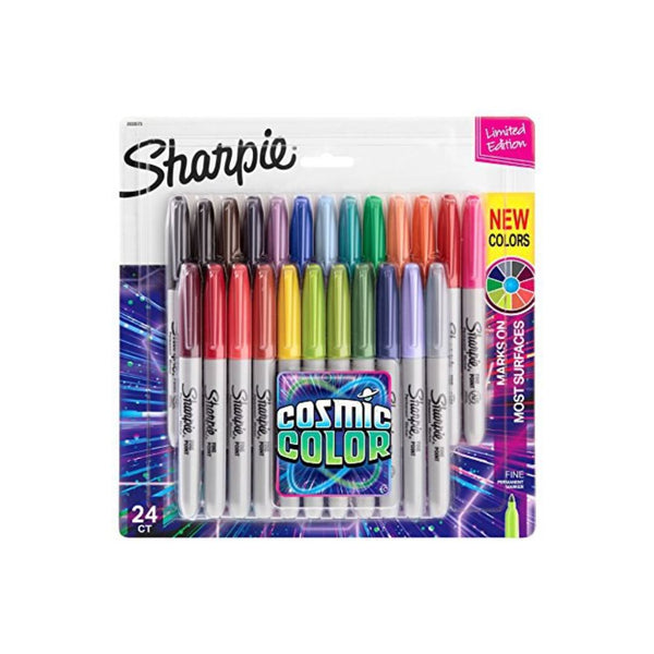 24 Pack Of Sharpie Cosmic Color Limited Edition Permanent Markers