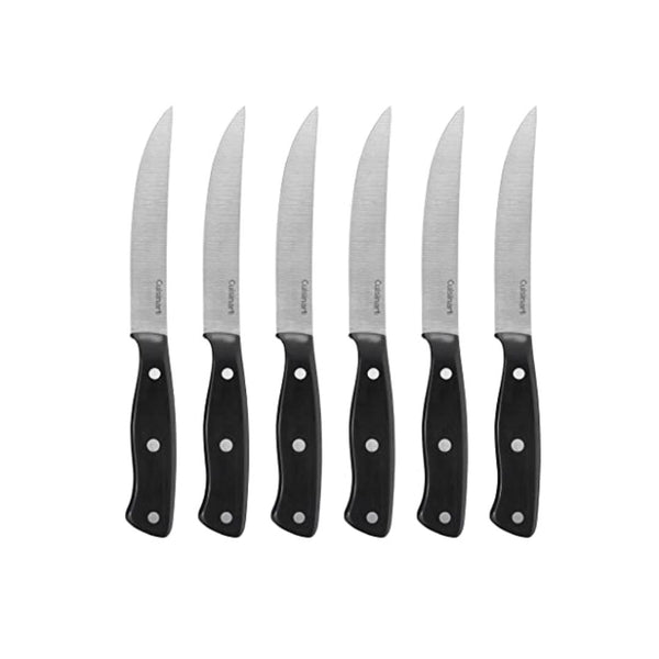 Set Of 6 Cuisinart Triple Rivet Collection Steak Knives