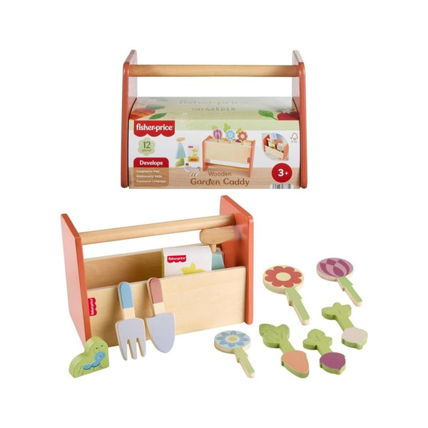 12-Piece Fisher-Price Tiny Garden Caddy Playset