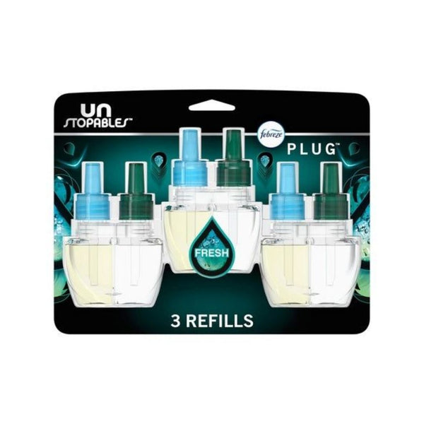 3 Febreze Unstopables Plug-In Air Freshener Refills