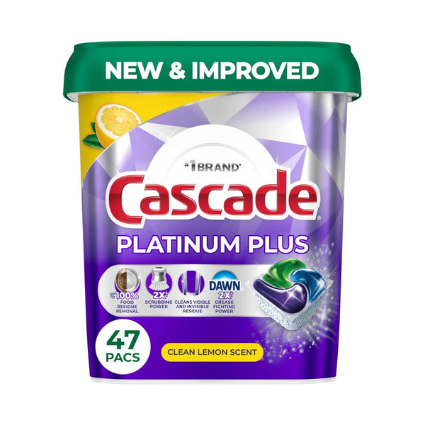 47-Count Cascade Platinum Plus Dishwasher Pods