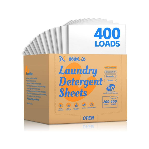 400-Loads Laundry Detergent Sheets
