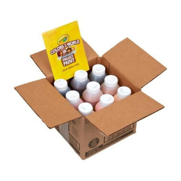 9 Crayola Colors of the World Washable Paint Bottles