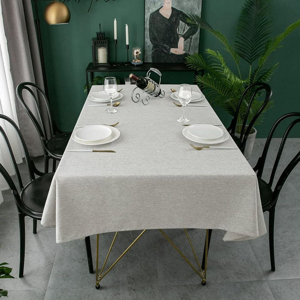 60 x 104 inch Faux Linen Tablecloth