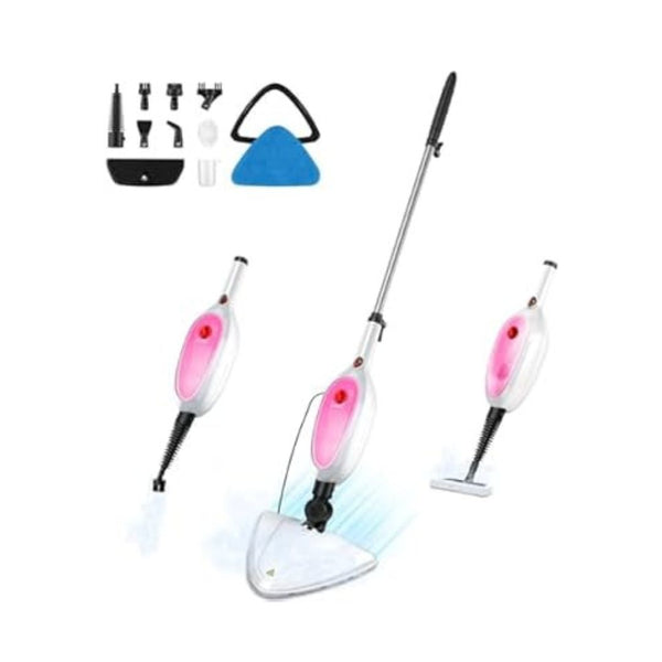 10-in-1 Steam Mop & Detachable Handheld Steamer