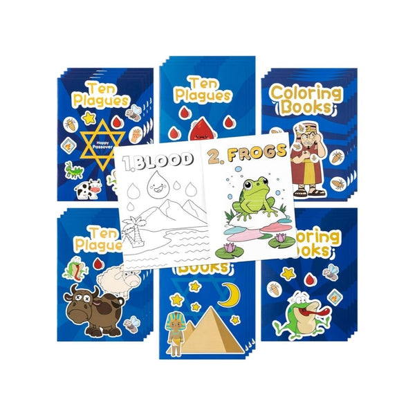 24-Pcs Passover Coloring Books