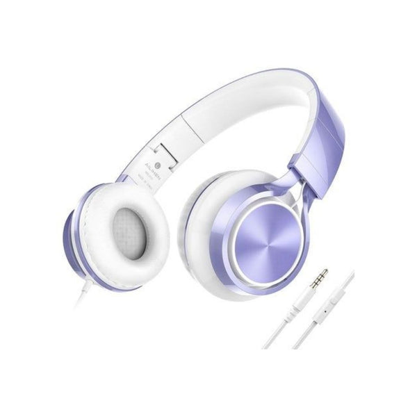 Kids' Foldable Wired Headphones with Microphone