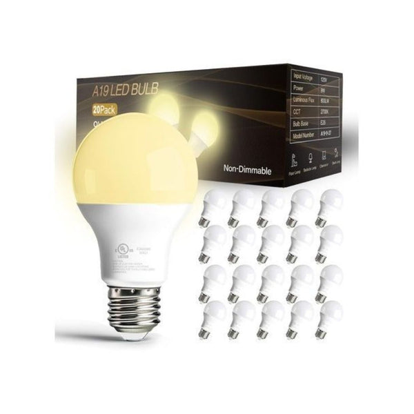 20 LED A19 Light Bulbs