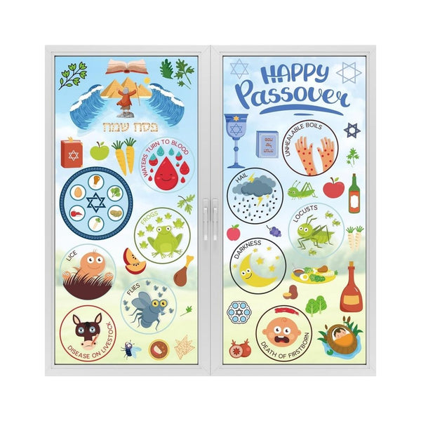 63 Pcs Passover Window Clings