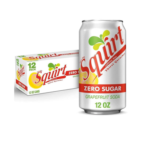 12-Pk Squirt Zero Sugar Grapefruit Soda