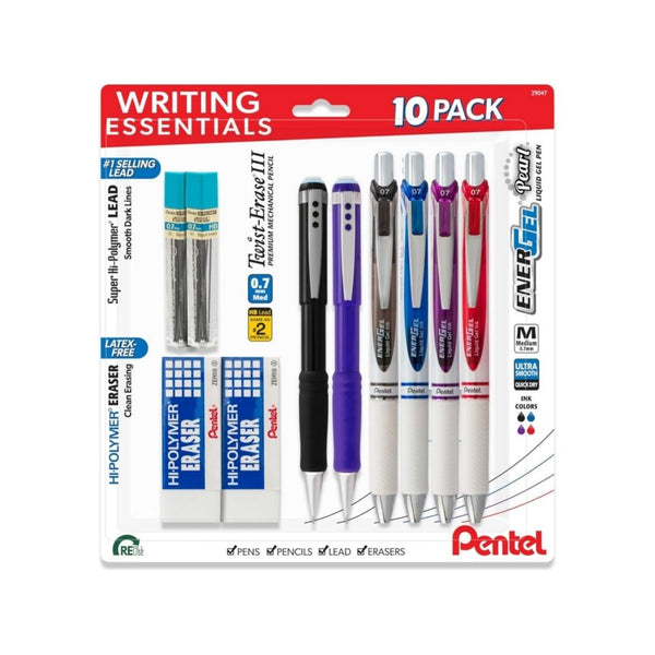 10-Pack Pentel Writing Essentials Set