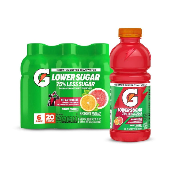 6-Pack Gatorade Lower Sugar Electrolyte Sports Drink