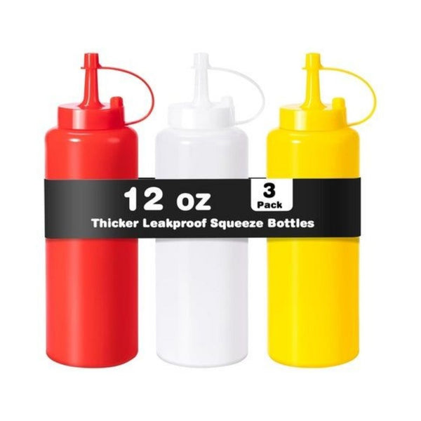 3 Condiment Squeeze Bottles