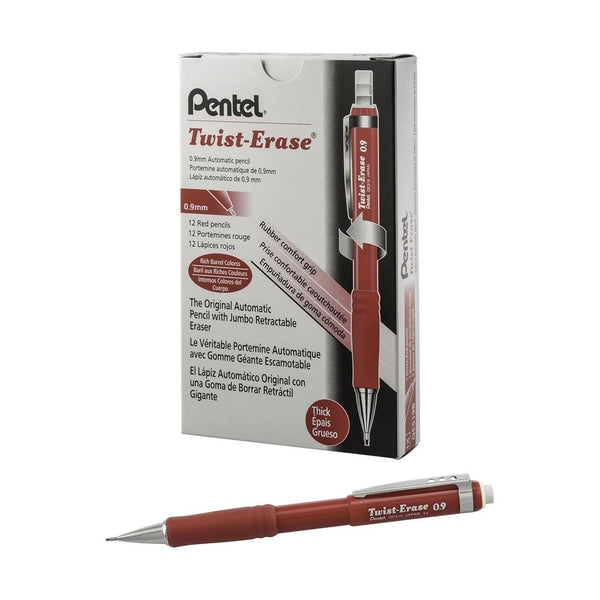 12-Pack Pentel Twist-Erase III Mechanical Pencil (0.9mm)