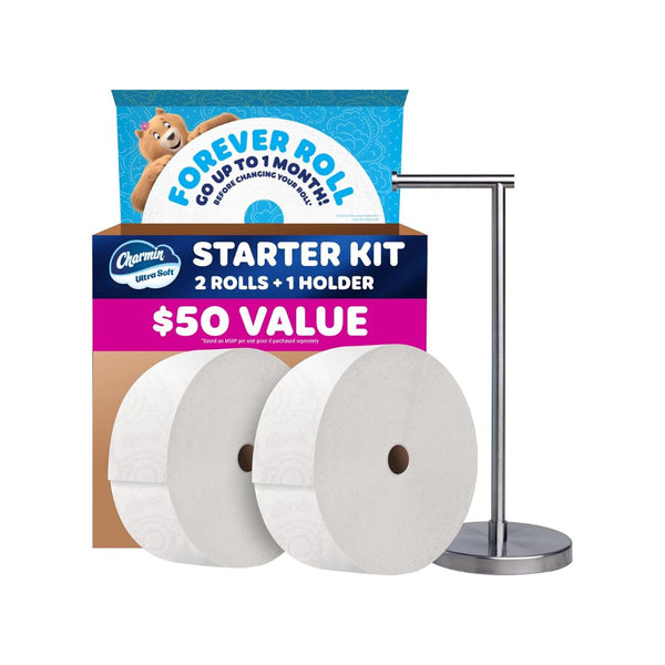 Charmin Toilet Paper Ultra Soft Forever Roll Starter Kit