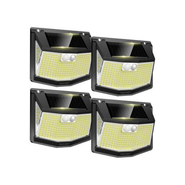 4 Outdoor Solar 248 LED Motion Sensor Lights