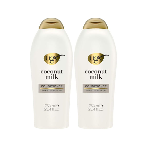 Pack of 2 OGX Nourishing + Coconut Milk Moisturizing Conditioner