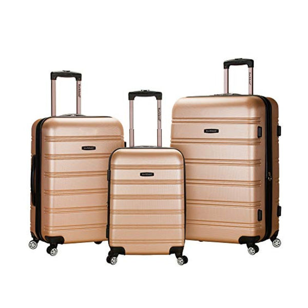 3-Pcs Rockland Melbourne Hardside Expandable Spinner Wheel Luggage