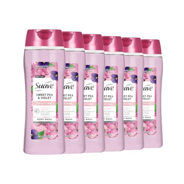 6 Pack Suave Moisturizing Body Wash