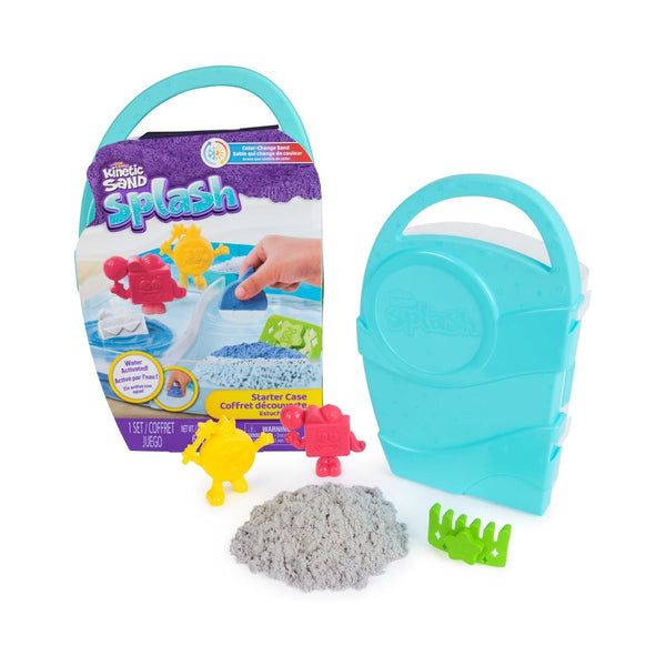 Kinetic Sand, Splash Starter Case with 6oz Color-Change Play Sand