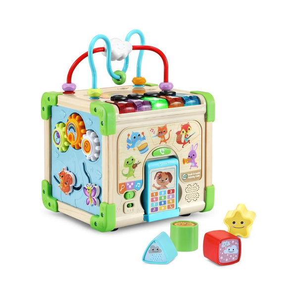 LeapFrog Electronic Musical Wooden Activity Cube Toy