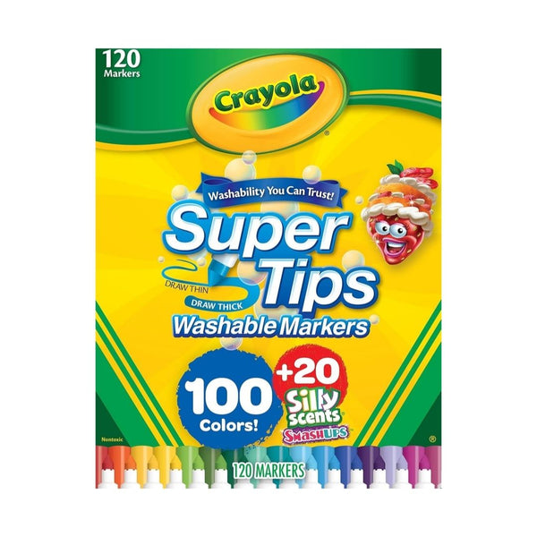 120-Count Crayola Super Tips & Silly Scents Washable Marker Set
