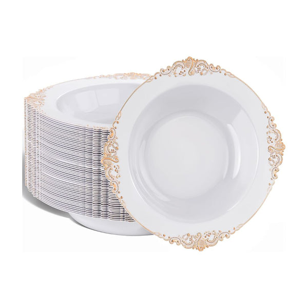 50 Pcs Plastic Bowls