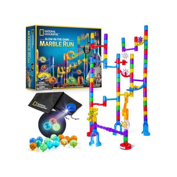 115-Piece National Geographic Glowing Marble Run