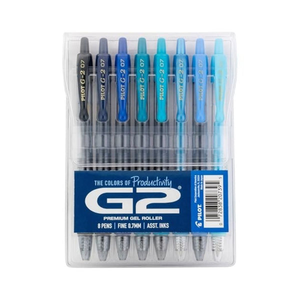 8 Pack PILOT G2 Premium Gel Roller Pens