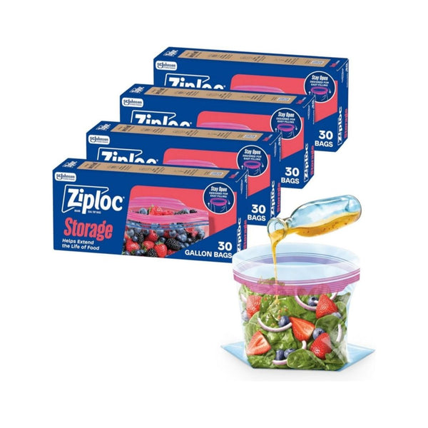 120 Ziploc Gallon Food Storage Bags